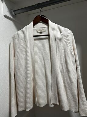 Ann Taylor loft cream open sweater large
